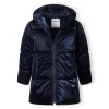 20COAT 44J: Midi length Shiny Padded Coat (2-3 Years)